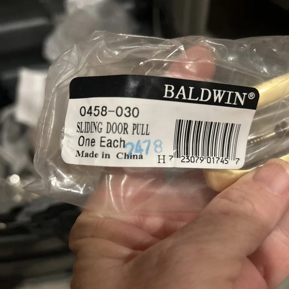 Baldwin Sliding Door Flush Pull Kit 0458-030